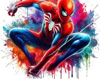 Bügelbild, Spiderman , Bügelmotiv