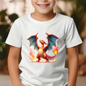 Iron-on transfer, Charizard Pokemon, iron-on motif