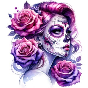 Iron-on image, Catrina, iron-on motif