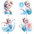 Iron-on patch, Frozen, Princess Elsa, iron-on motif product logo
