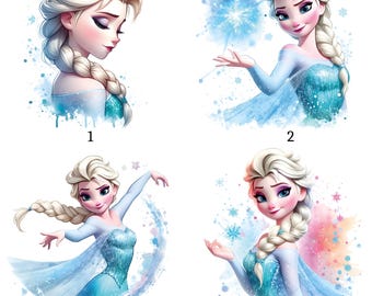 Iron-on patch, Frozen, Princess Elsa, iron-on motif