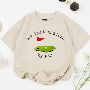 My Dad Is The Best By Par Golf Baby Romper, Cute Golf Bodysuit, Funny Golfing Romper, Future Golfer Outfit, Golf Fan Gift, Baby Boy Clothes