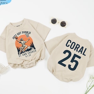 Personalized Just Got Dunked Baptism Baby Romper, Custom Baptized Shirt, Funny Baptism Kids Shirt, Christening Toddler, Baptism Gifts
