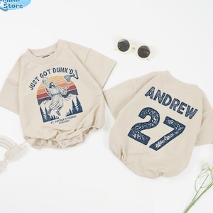Personalized Just Got Dunked Baptism Baby Romper, Custom Baptized Shirt, Funny Baptism Kids Shirt, Christening Toddler, Baptism Gifts