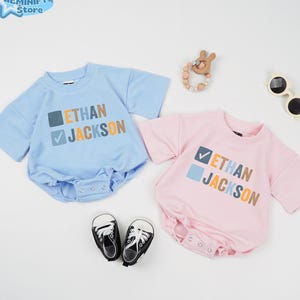 Custom Twins Baby Romper, Cute Siblings Bodysuit, Funny Twins Romper, Twins Bodysuit, Family Matching Twins Outfit, Twins Baby Shower Gift