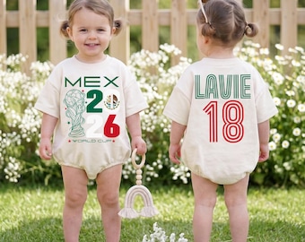 Personalized Mexico Game Day Toddler Shirt, Mexico Football Team Kids Shirt, Soccer Fan Kids Outfit, Sport Lover Gift, Mexico Soccer Cup Tee