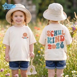 Personalized Back To School Kid Shirt, Schul Kind 2026 Shirt, Kids Name Tee, First Day Of School T-Shirt, Elementary School Kids Shirt