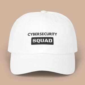 Cyber Security Squad Embroidery Cap Hat Gift Cyber Professional Outdoor Cap Casual Style Trendy Gifts for Him/Her, Casual Day Wear