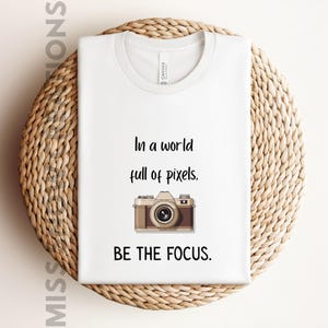 Photographer T-Shirt: Camera Graphic Tee - Streetwear Style