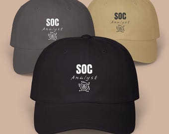 Gorra de algodón para analista de SOC, obsequio de ciberseguridad