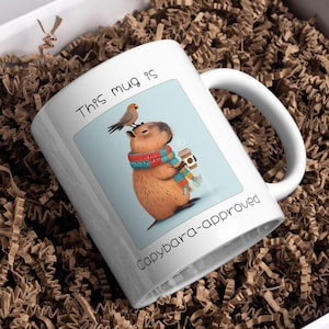 Cute Mug For Collectors, Funny Capybara Coffee Mug, Personalised Gift to Mug Collector, Coworkers, Friend, Funny Coffee Mug For Her