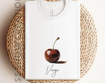 Virgo Zodiac T-Shirt: Lucky Color Cherry, Trendy Streetwear