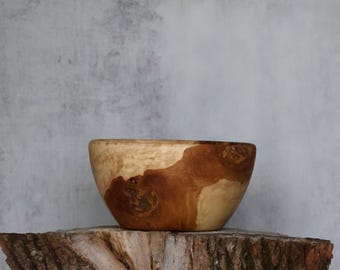 Handcrafted 5" Yellow Poplar Wood Bowl: Unique Wooden Bowl