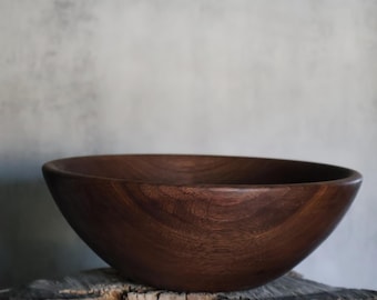 Walnut Wood Bowl Handcrafted for Serving, Display, Gifts