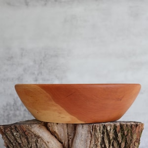 Cherry Wood Serving Bowl: Food-Safe Display Bowl, Handmade in Virginia