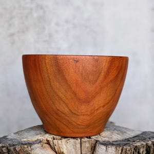 Handmade Cherry Wood Bowl: 6&quot; Deep Serving or Decor