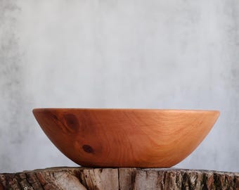 7" x 2" Handcrafted Cherry Wood Bowl, Made in the Shenandoah Valley