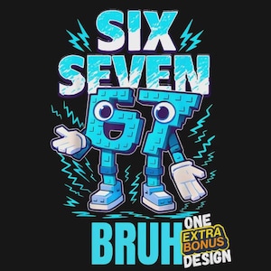 Six Seven Italian Brainrot Kids png, Steal a Brainrot Gaming Meme, Baseball Number, Six Seven Ice Cream Drip 67 Meme Gen Alpha Slang Png 6 7