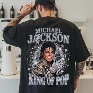 Men's Michael Jackson King of Pop Silhouette T-shirt Jackson 5