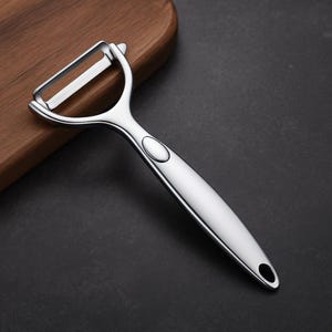 Stainless Steel Vegetable Peeler – Kitchen Peeling Tool with Sharp Blade and Non-Slip Handle for Fruits, Vegetables and More