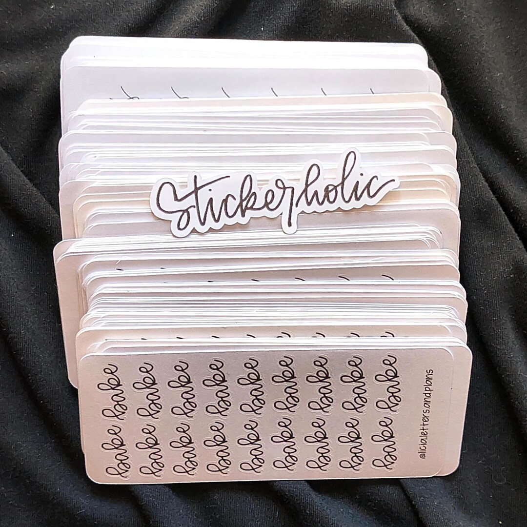 Stickerholic Sticker • Sticker Addict Decal • Stationery Lover Sticker ...
