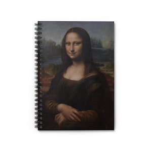 Mona Lisa Art Journal,Spiral Notebook - Ruled Line, , Sketchbook for Artists, Classic Painting Notebook, Unique Gift for Art Lovers, Printed
