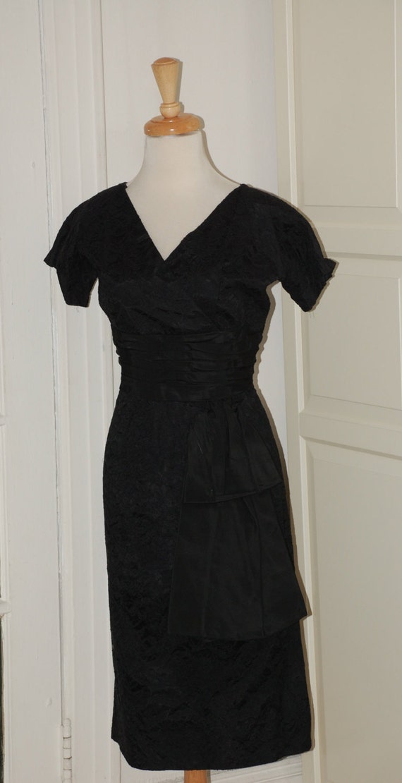 satin waterfall dress
