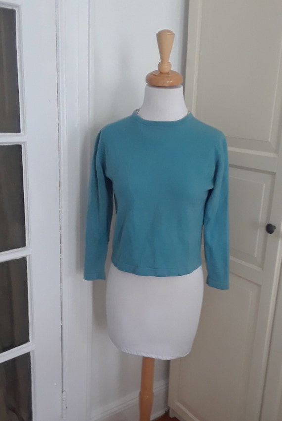 50s Cashmere, Pullover, Sweater, 1950s, Storm Blue