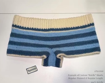 Custom “Brielle” Regular Waisted Crochet Shorts