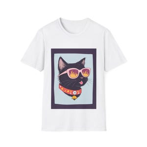 Cool Cat Sunglasses Unisex T-Shirt, Cute Animal Graphic Tee, Cat Lover Gift, Summer Fashion, Pet Owner Apparel, Gift for Her