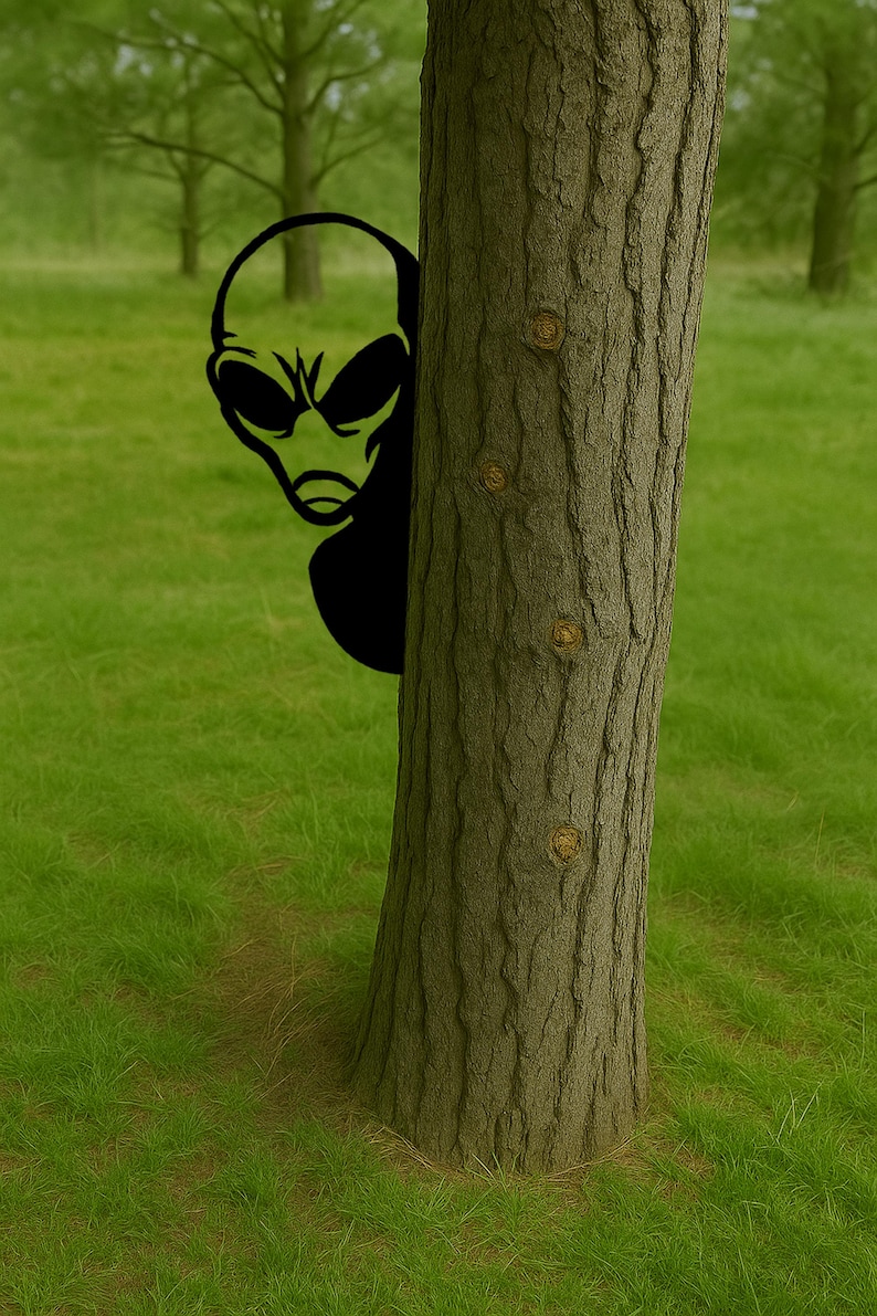 Alien Metal Sign,