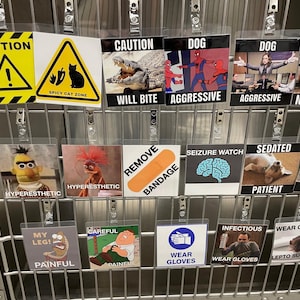 Veterinär-Käfig-Karten