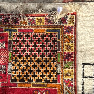 Handknuten röd ullmatta • Tribal Boho Oriental, 5x8 8x10 bild 9