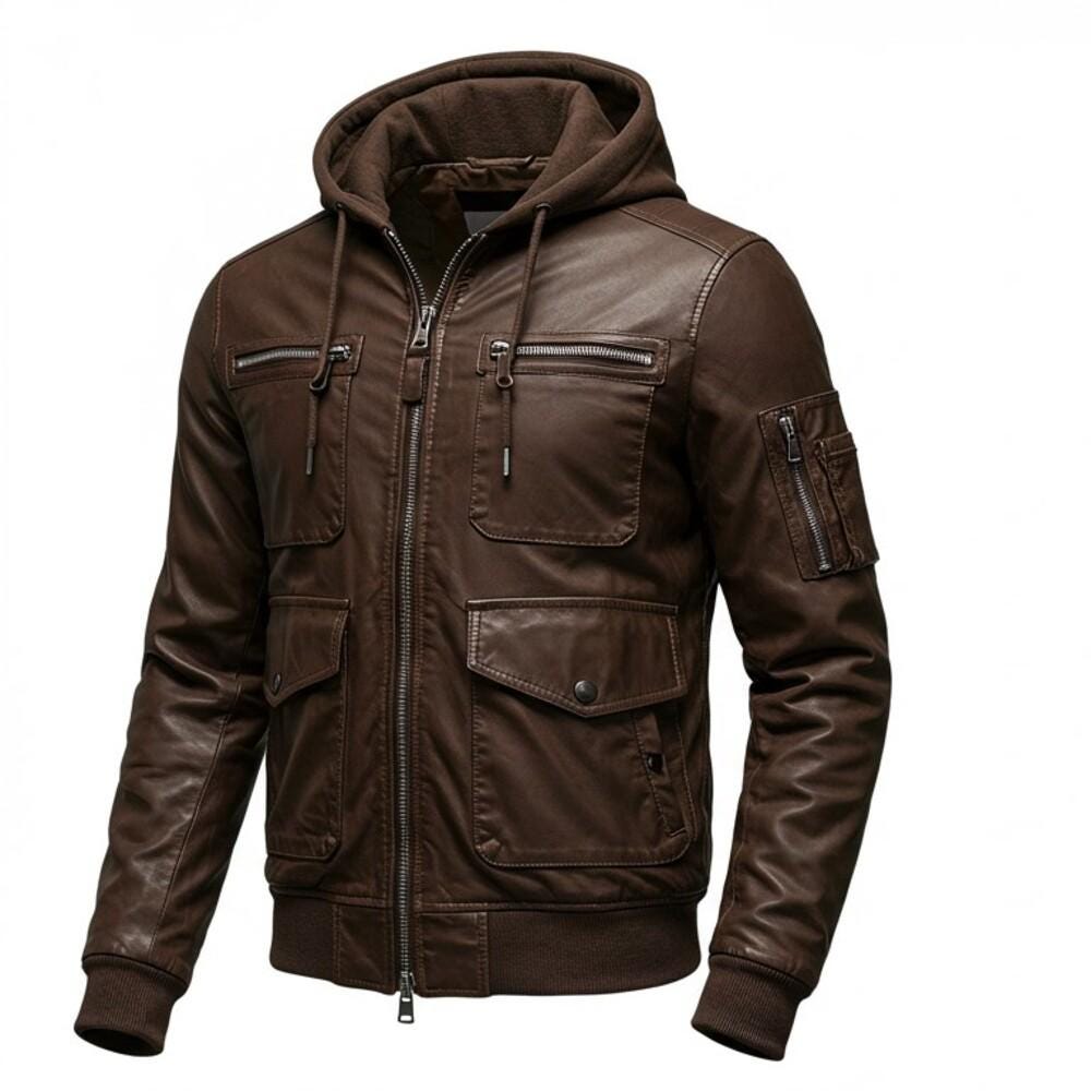 Leather Zip up Hood - Etsy