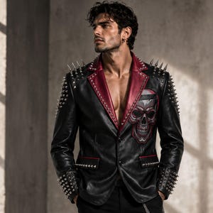 Judas priest leather jacket - Etsy 日本