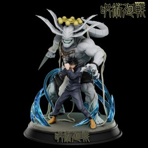 Megumi Fushiguro & Mahoraga STL - Jujutsu Kaisen 3D Print Modell Anime Statue
