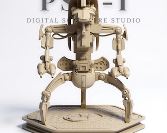 B2スーパーバトルドロイドにインスパイアされた3Dプリント可能な