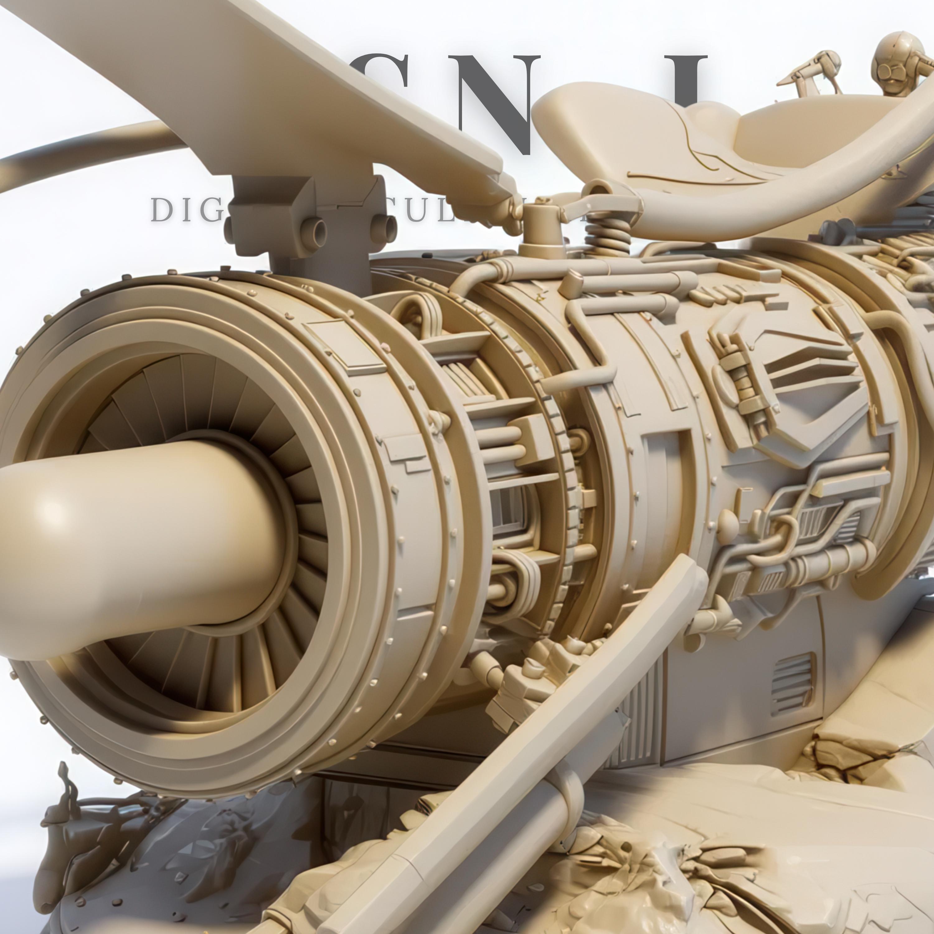 Pod Racing Lost Engine Anakin Pod Racer STL – Sci-fi Racing Diorama Sculpture | High-detail ...