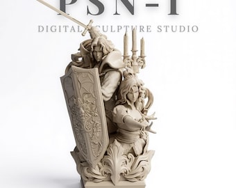 Diorama gotico di Alucard Symphony of the Night – Statua di vampiro fantasy dark per collezionisti e opere d'arte da esposizione