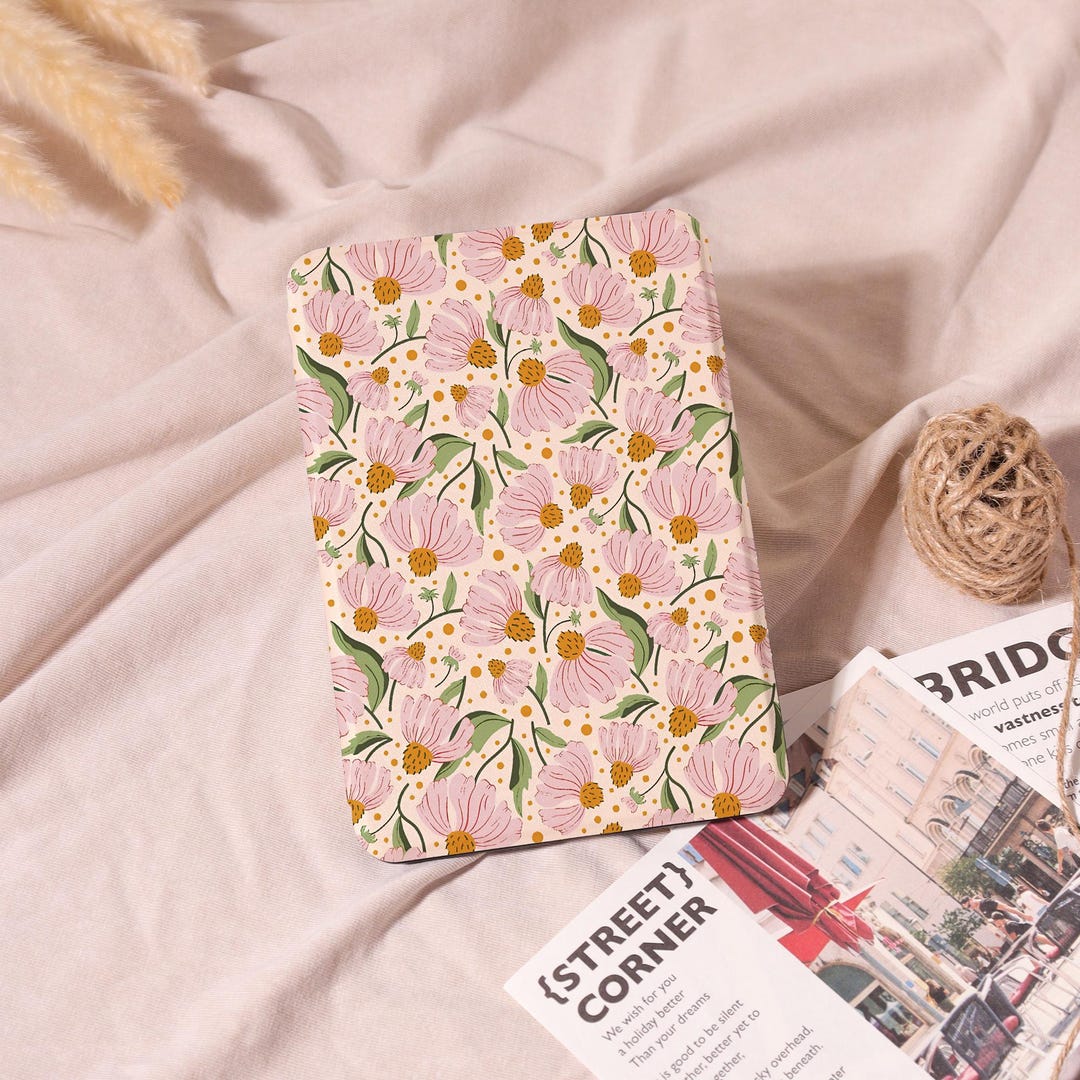 Pink Daisy Floral Pattern Kindle Case Cover for Kindle Paperwhite 12th ...