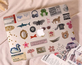 Eclectic Retro Collage Macbook New Protective Case for MacBook Air 11/13/15" Pro 14/15/16",MacBook Air 13 A2337,M2 M3 M4,Pro 14 A3434 Cover