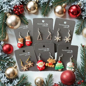 Broche De Noël Père Noël Lune Arbre Flocon Pour Femme - Bijou Festif En émail Pour Pull, écharpe, Chapeau
