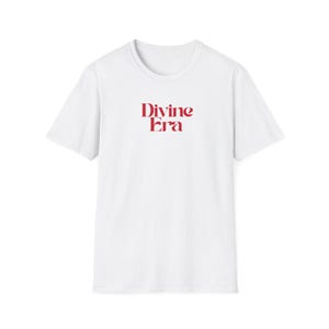 Divine Era Unisex T Shirt Spiritual Energy Graphic Tee Soft Life Aesthetic Minimalist Positive Vibes Casual Everyday Top
