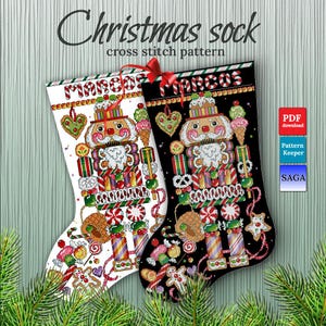 Cross Stitch Patterns: Nutcracker Christmas Stocking | PDF |  Pattern keeper | SAGA