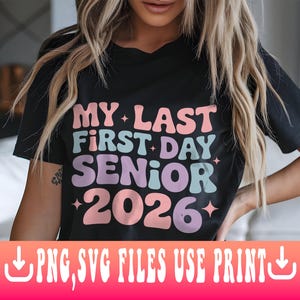 Senior 2026 SVG PNG: Graduation Class Shirt Design (Digital Download