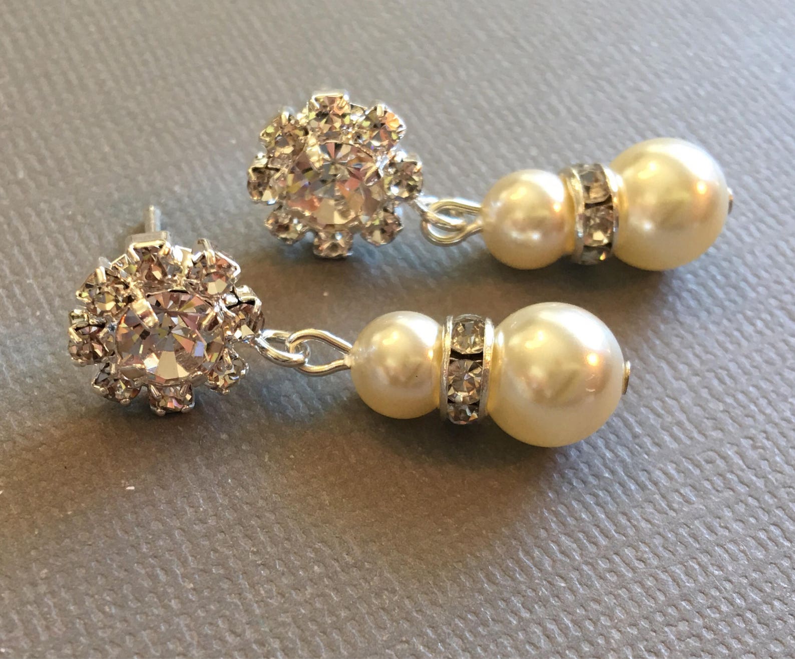 Complete Bridal Jewelry Set Pearl Necklace Bracelet and Etsy