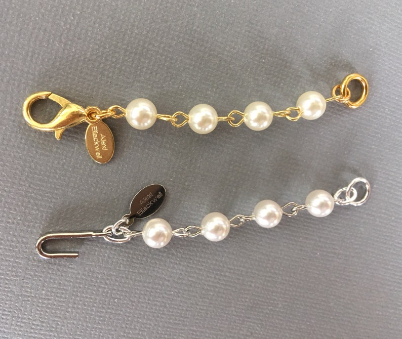 Pearl Necklace Extender in Pearls and Lobster Clasp or Hook is Etsy