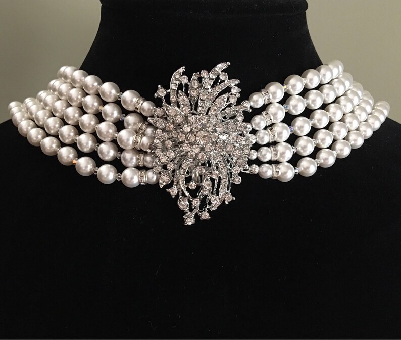 Audrey Hepburn Style Necklace Replica Pearl Necklace With Etsy