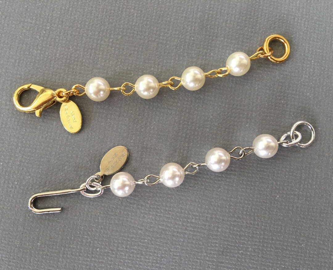 Pearl Necklace Extender in Pearls and Lobster Clasp or Hook is Etsy