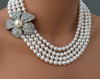 ◇TATIANA◇ [3 sets] Pearl mix brooch set_SE0139 S1225 – 1 3/4″ Purple and Lavender Flower Brooch – Limited
